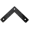 National Hardware 9 in. H X 2 in. W X 0.125 in. D Black Steel Inside/Outside Corner Plate