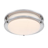 Westinghouse Lauderdale 3.5 in. H X 11 in. W X 11 in. L Brushed Nickel Silver Ceiling Fixture