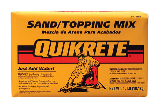 Quikrete Sand Topping Mix 40 lb Gray