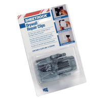 USG Sheetrock Reinforced Metal Gray Drywall Repair Clips 6pk