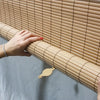 Radiance Vinyl Rollup Shade 72 in. W X 72 in. H Bamboo Cordless