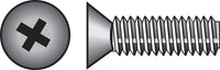 Hillman No. 10-32 X 3/4 in. L Phillips Flat Head Stainless Steel Machine Screws 100 pk