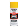 Rust-Oleum Industrial Choice OSHA Safety Yellow Field Marking Paint 12 oz (Pack of 6).
