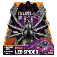 Magic Seasons Multicolored 8 in. LED Halloween Spider (Pack of 6)