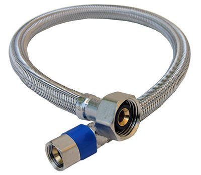 Lasco 3/8 in. Compression X 1/2 in. D FIP 12 in. Braided Stainless Steel Faucet Supply Line