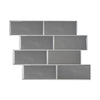 Smart Tiles 8.38 in. W X 11.56 in. L Gray Mosaic Vinyl Adhesive Wall Tile 4 pc (Pack of 6)
