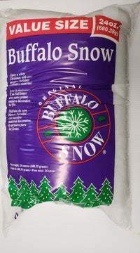 Buffalo Polyester Snow Fluff Christmas Decoration 24 oz. (Pack of 12) - Open Box