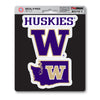 University of Washington 3 Piece Decal Sticker Set