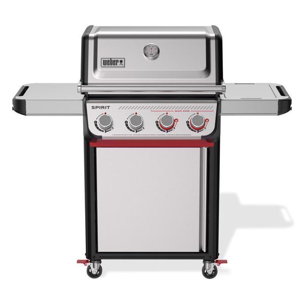 Parrilla de gas propano líquido Weber Spirit S-425C de 4 quemadores, de acero inoxidable