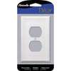Amerelle Chelsea White 2 gang Stamped Steel Duplex Wall Plate 1 pk - Deal of The Week