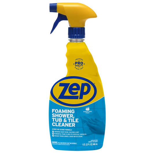 Zep Morning Rain Scent Tub and Tile Cleaner 32 oz. Trigger Spray Bottle (Pack of 12)