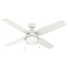 Hunter Fan Ocala 52 in. Bronze White LED Indoor and Outdoor Ceiling Fan