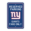 Team Color Reserved Parking Sign D�cor 18in. X 11.5in. Lightweight