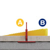 QEP Lash 0.4 in. H X 0.4 in. W X 2.3 in. L Plastic Tile Leveling Wedge 100 pk