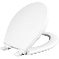 Mayfair Slow Close Round White Molded Wood Toilet Seat