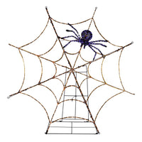 Celebrations Halloween 56 in. LED Spiders Crawling On Web Halloween Decor (Pack of 4)