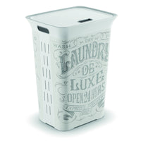 KIS White Plastic Clothes Hamper (Pack of 4)