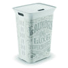 KIS White Plastic Clothes Hamper (Pack of 4)