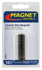 Magnet Source .187 in. L X .5 in. W Black Disc Magnets 0.5 lb. pull 10 pc - Open Box