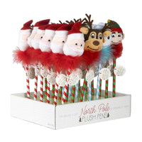 DM Merchandising North Pole Assorted Christmas Plush Pens Plastic 1 pc (Pack of 24)