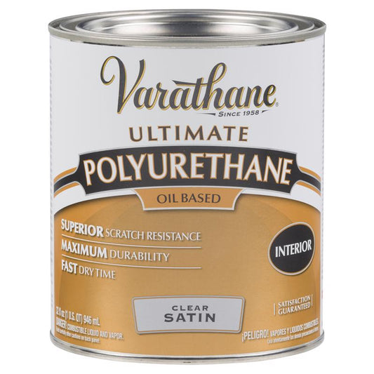 Varathane 242177H 1 Quart Oil Based Satin Polyurethane  (Pack Of 2)