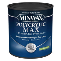 Minwax Ultra Flat Clear Water-Based Polycrylic 1 qt (Pack of 4)