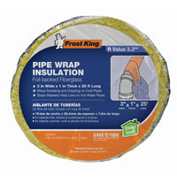 Frost King 3 in. X 25 ft. L Fiberglass/Foil Pipe Insulation - Deal of The Week