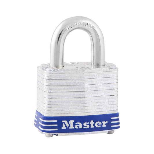 Master Lock 1-5/16 In. H X 1-5/8 In. W X 1-9/16 In. L Laminated Steel 4-Pin Cylinder Padlock 1 Pk