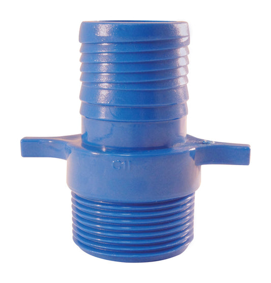 Apollo Blue Twister 1 in. Insert in to X 1 in. D MPT Acetal Male Adapter 5 pk