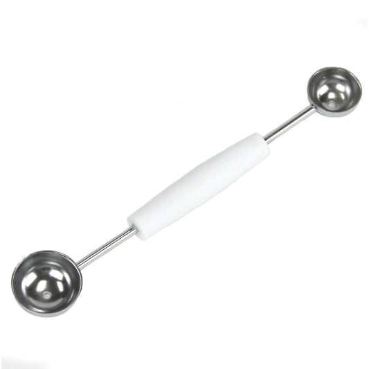 Chef Craft 5 in. W x 8 in. L Silver/White Plastic/Stainless Steel Double Melon Baller (Pack of 3)