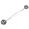 Chef Craft 5 in. W x 8 in. L Silver/White Plastic/Stainless Steel Double Melon Baller (Pack of 3)