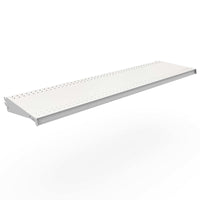 Lozier 1 in. H x 48 in. W x 13 in. L Powder Coated Cool White DL Style Shelf 2 pk