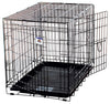 Pet Lodge Large Metal Double Door Dog Crate Black 27 in. H X 24 in. W X 36 in. D