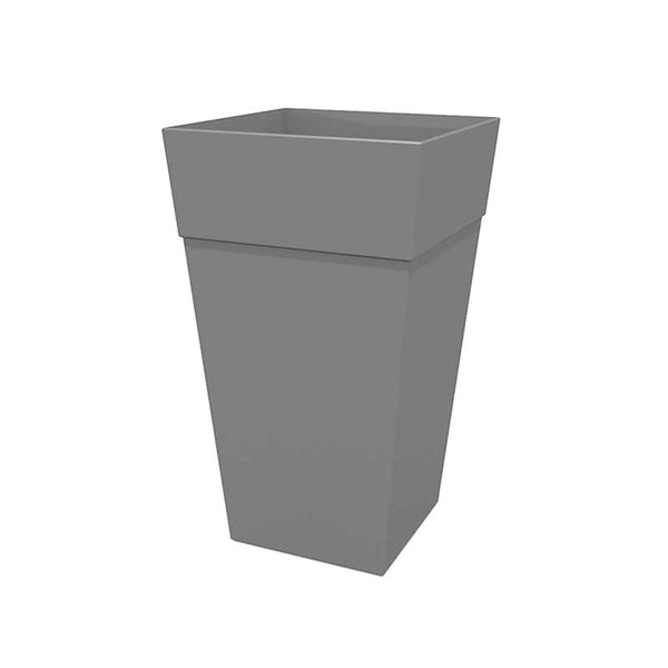 Bloem Lucca 7.5 in. H X 19 in. W X 9.13 in. D Resin Window Box Charcoal Gray