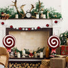 Youngcraft Red/White 3D Christmas Candy Cane Swirl  Table Decor (Pack of 6)
