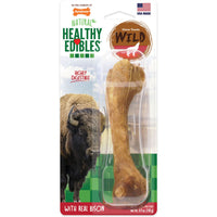 Nylabone Healthy Edibles Wild Natural Bison Chew for Dogs 4.9 oz