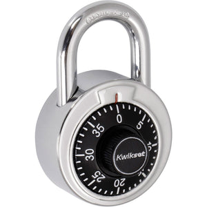 Kwikset 2" Combination Dial Padlock with 13/16" Shackle - Black