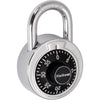 Candado de combinación con dial Kwikset de 2" y arco de 13/16", negro