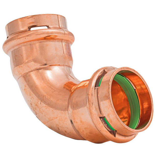 Codo de cobre QuickFitting 1 in. Press in. Press in. de 90 grados