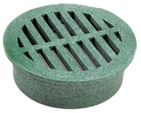 NDS 6 in. Green Round Polyethylene Drain Grate