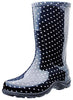 Sloggers Women's Garden/Rain Boots 9 US Black Polka Dot 1 pair