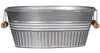 Robert Allen 9 in. H X 12 in. W X 6 in. D Metal Tub Planter Galvanized