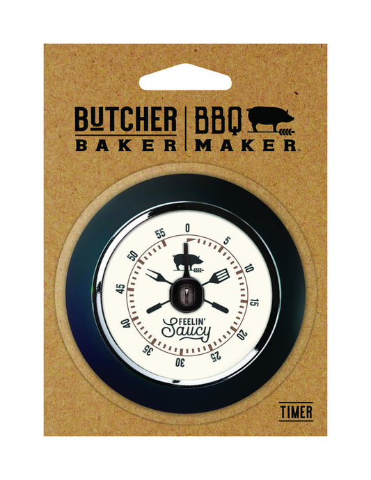 Open Road Brands Butcher Baker BBQ Maker Feelin' Saucy Timer Metal/Plastic (Pack of 4)