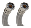 Fluidmaster 3/4 in. FIP X 3/4 in. D FIP 18 in. Stainless Steel Water Heater Supply Line
