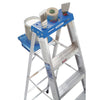 Werner 5 ft. H Aluminum Step Ladder Type I 250 lb. capacity