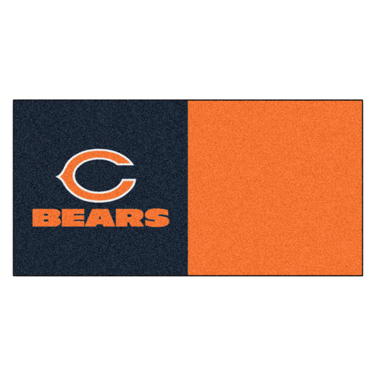 NFL - Chicago Bears Team Carpet Tiles - 45 Sq Ft.