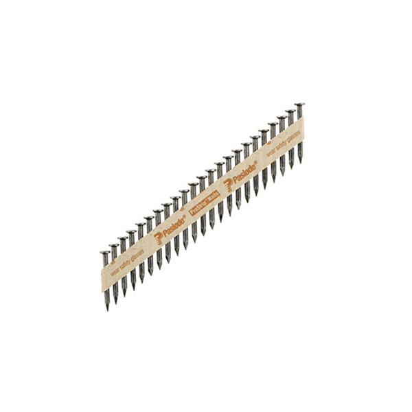 Clavos de conexión de metal de tira recta de 2-1/2 pulg. con colocación positiva de Paslode, vástago liso, paquete de 2500