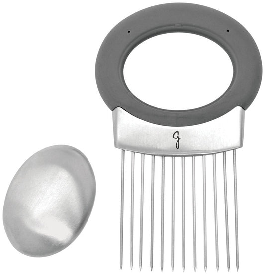 Starfrit Gourmet Silver Stainless Steel Onion Slicer/Soap (Pack of 12)