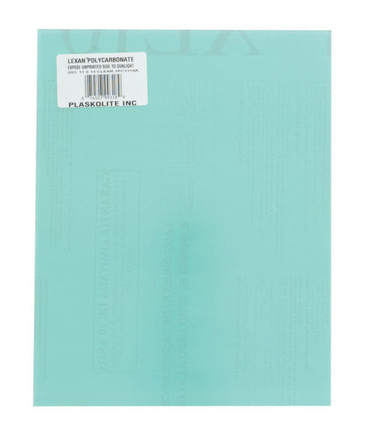 Lexan Clear Double Polycarbonate Sheet 11 in. W x 14 in. L x .093 in. (Pack of 12)