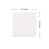 Smart Tiles 8.95 in. W X 8.98 in. L White Glazed Vinyl Adhesive Wall Tile 4 pc (Pack of 6)